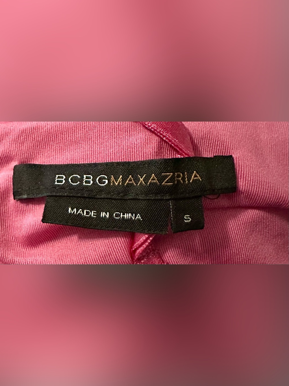 Vtg Y2K BCBGMaxAzria Hot Pink Ruffle
Halter Dress. - Picture 3 of 5